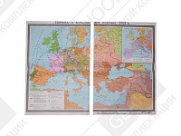 Учебная карта "Европа в 16 - первой половине 17 в.в."