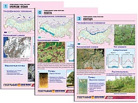 Комплект таблиц по географии раздаточный "Природные зоны России"