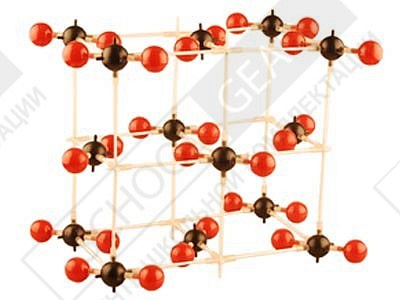 Модель Кристаллическая решетка углекислого газа (демонстрационный)