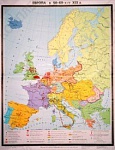 Учебная карта "Европа в 50-60-х годах XIX в"